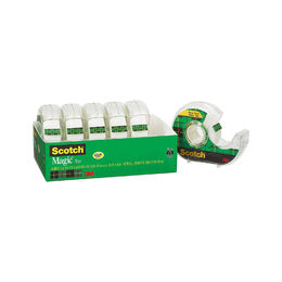 Scotch Magic Tape and Refillable Dispenser (6 Pack)