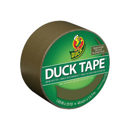 Duck Brand 241340 Color Duct Tape, Olive, Matte Finish, 1.88 Inches x 15 Yards