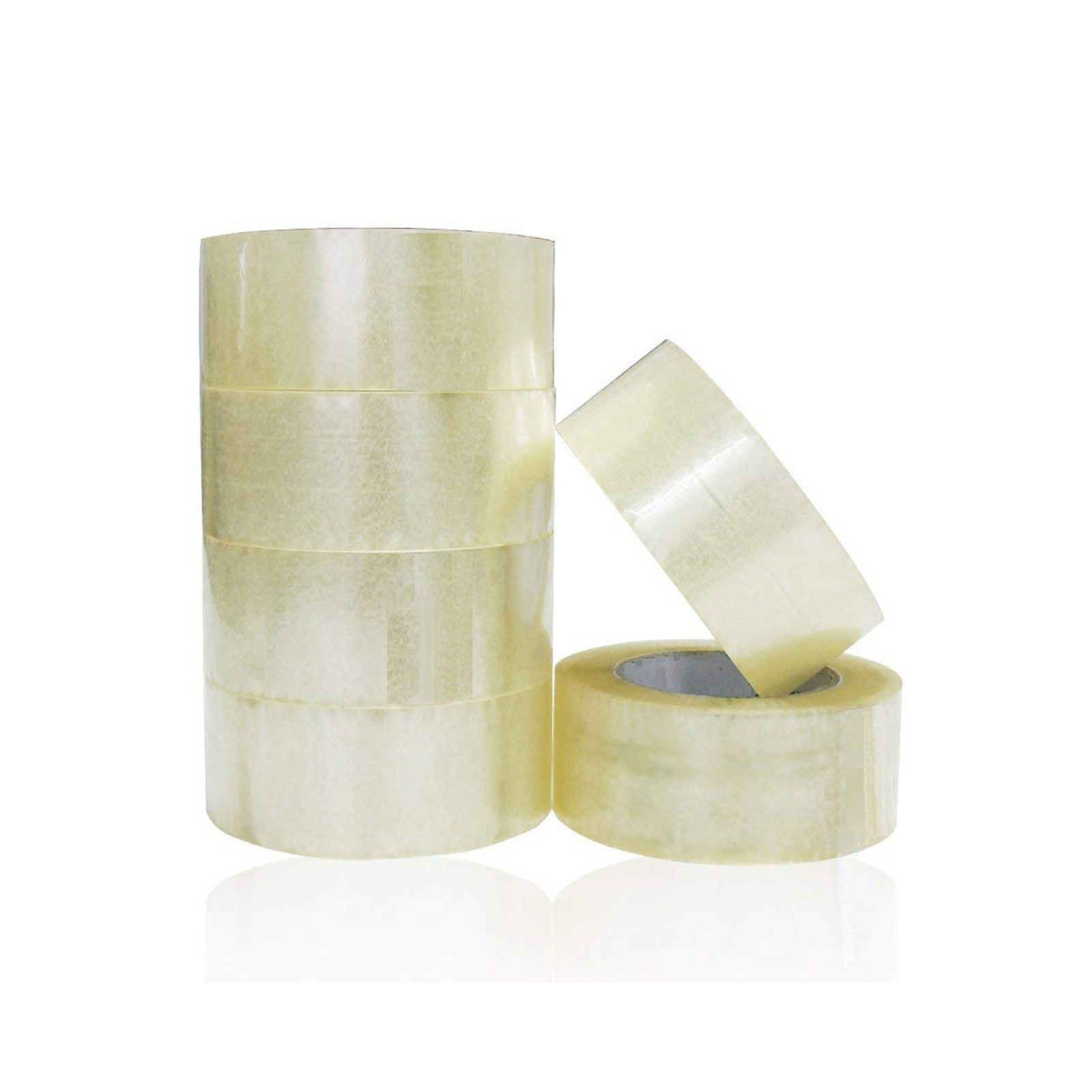 Clear Packing Tape 2 inch x 100 Yards Per Roll (6 Pack)
