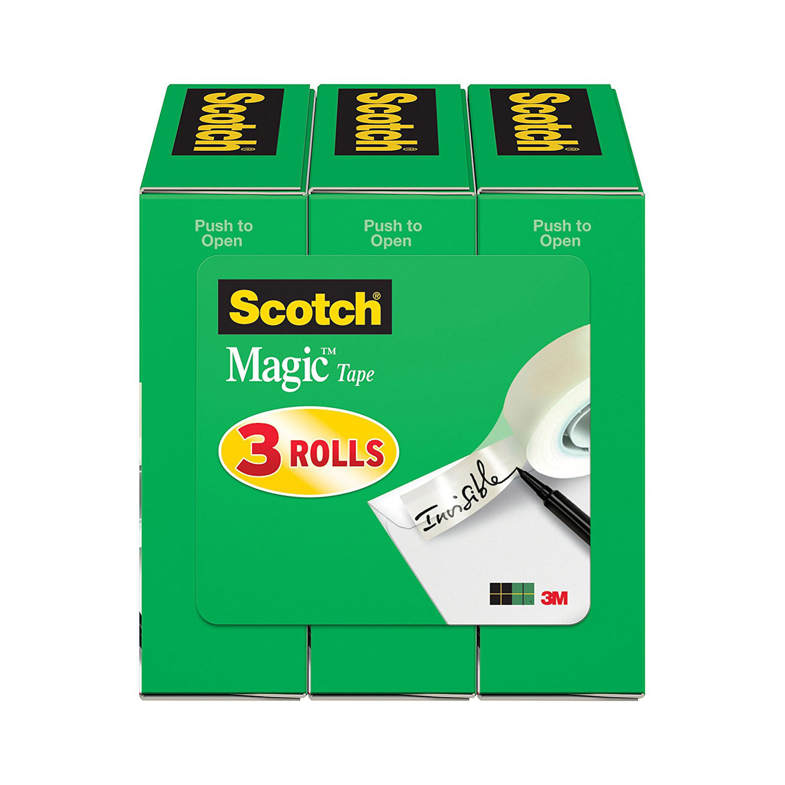 Scotch Brand Magic Tape, Standard Width, 3/4 x 1296 Inches (3 Pack)
