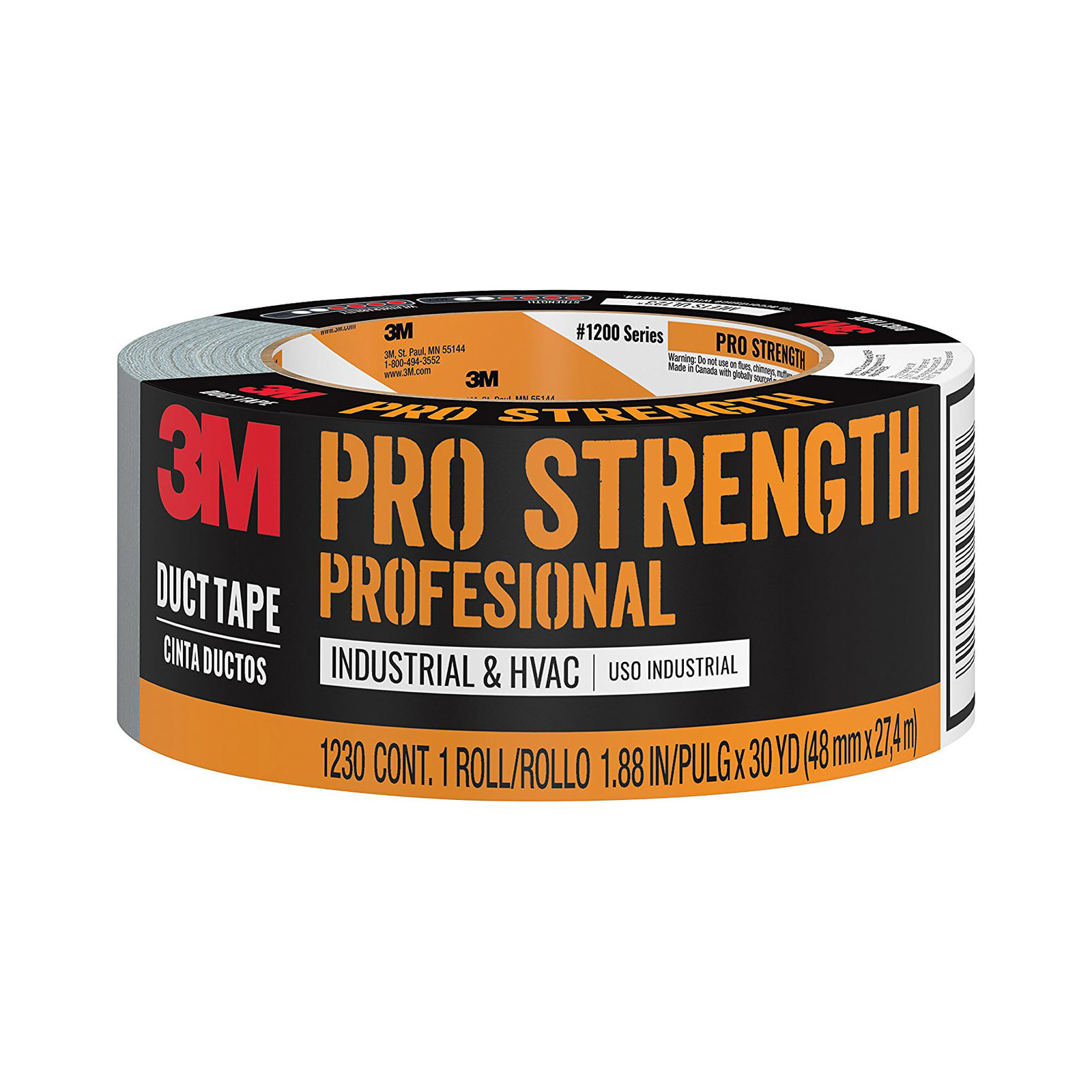 3M Pro Strength Duct Tape, 1230-C, 1.88 Inches by 30 Yards