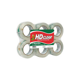 Duck HD Clear Heavy Duty Packaging Tape Refill 1.88 Inch x 109.3 Yard (6 Pack)