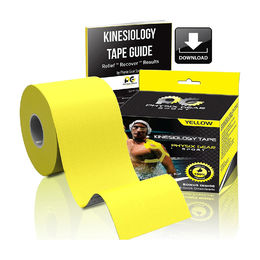 Physix Gear Sport Kinesiology Tape with Free Illustrated E-Guide - 16ft Uncut Roll