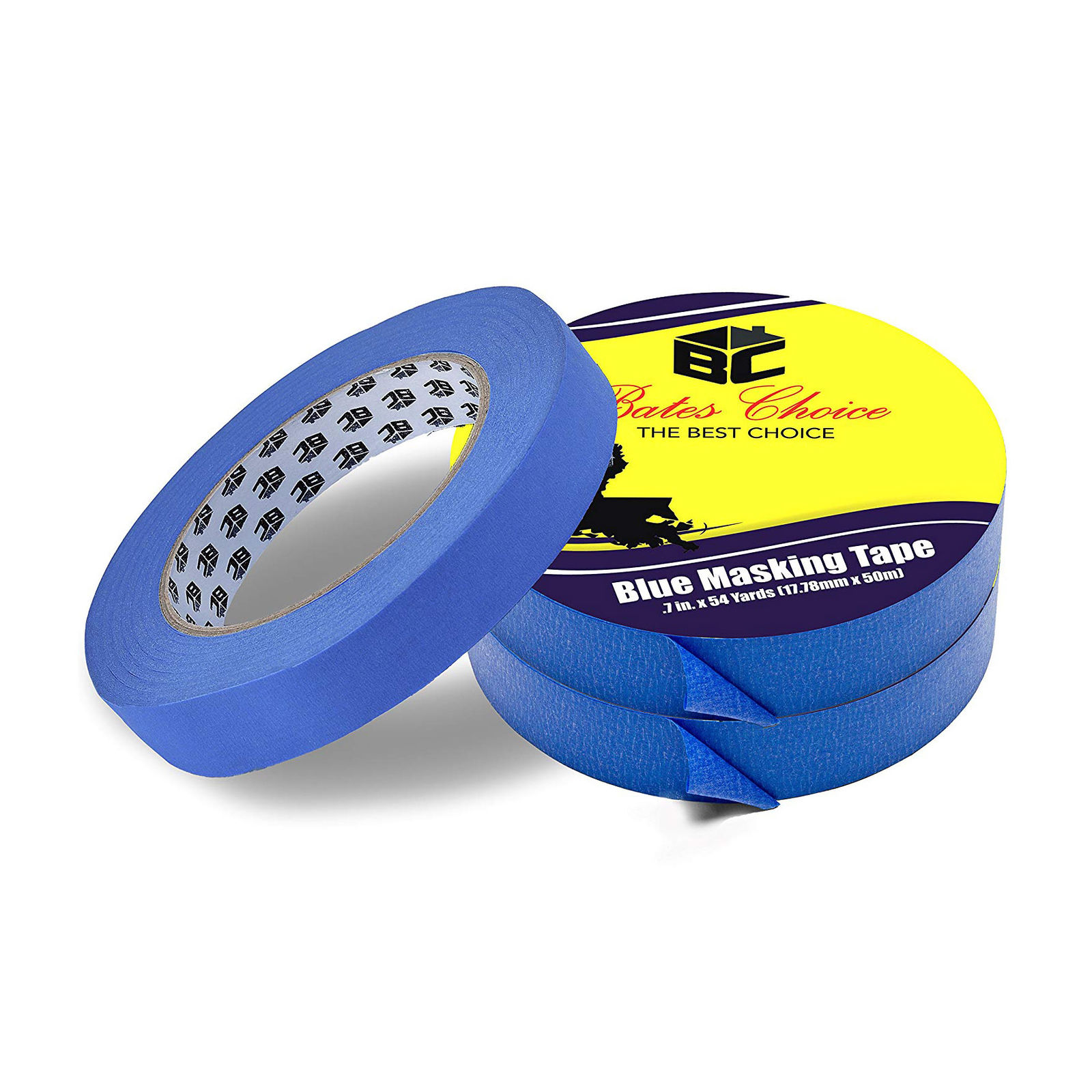 Bates - Blue Painters Tape, 0.7 inch Paint Tape (3 Pack)