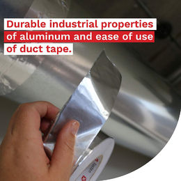 XFasten Professional Aluminum Foil Tape, 3.6 mil, 2 Inches x 55 Yards HVAC Tape