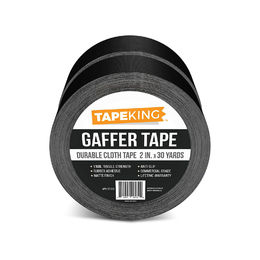 Tape King Gaffers Tape Black Professional Grade Premium Gaffer 2 Inch X 30 Yards (2 Pack)